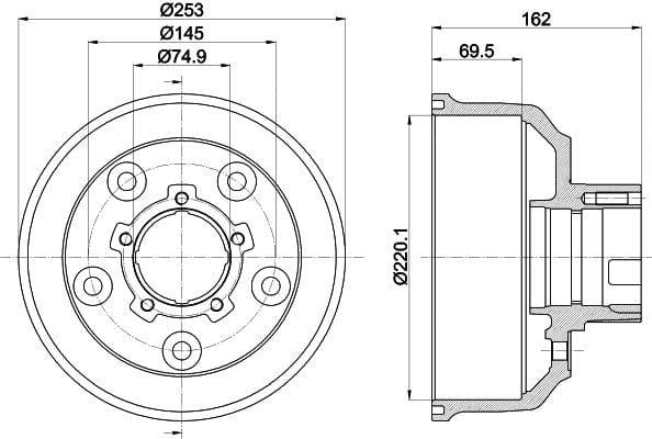 Mintex Brake Drum Rears MBD350 - image 4