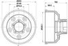 Mintex Brake Drum Rears MBD350 thumbnail