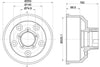 Mintex Brake Drum Rears MBD350 thumbnail