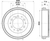 Mintex Brake Drum Rear MBD351 thumbnail