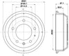 Mintex Brake Drum Rear MBD353 thumbnail