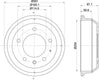 Mintex Brake Drum Rear MBD353 thumbnail