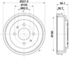 Mintex Brake Drum Rear MBD355 thumbnail
