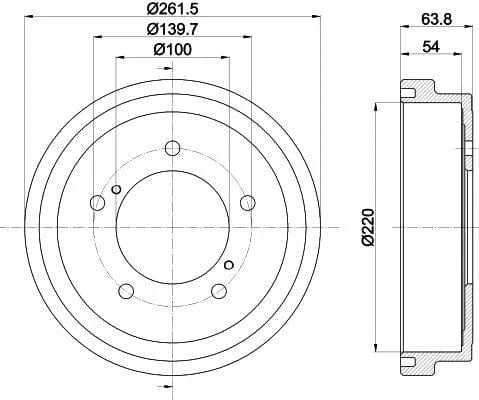 Mintex Brake Drum Rear MBD357 - image 4