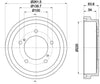 Mintex Brake Drum Rear MBD357 thumbnail