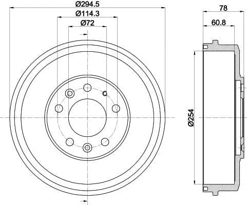 Mintex Brake Drum Rear MBD358 - image 4