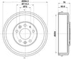 Mintex Brake Drum Rear MBD358 thumbnail