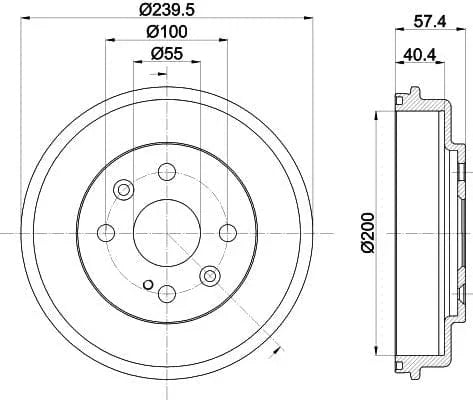 Mintex Brake Drum Rear MBD359 - image 4