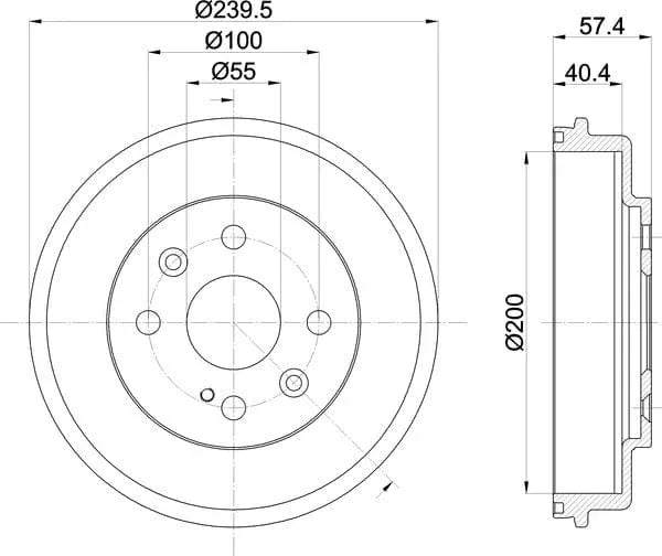 Mintex Brake Drum Rear MBD359 - image 5