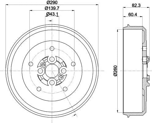Mintex Brake Drum Rear MBD360 - image 4