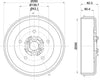 Mintex Brake Drum Rear MBD360 thumbnail