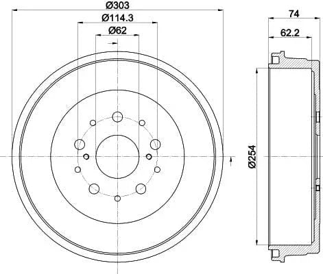 Mintex Brake Drum Rear MBD361 - image 4