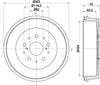 Mintex Brake Drum Rear MBD361 thumbnail