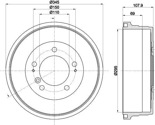 Mintex Brake Drum Rear MBD365 - image 4
