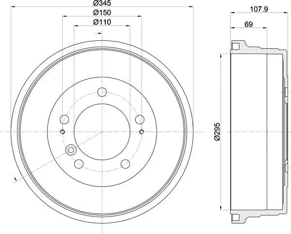 Mintex Brake Drum Rear MBD365 - image 5