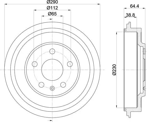 Mintex Brake Drum Rear MBD366 - image 5