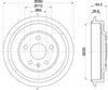 Mintex Brake Drum Rear MBD366 thumbnail