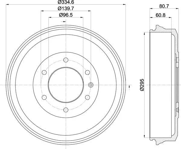Mintex Brake Drum Rear MBD369 - image 5