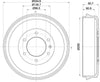 Mintex Brake Drum Rear MBD369 thumbnail
