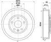 Mintex Brake Drum Rear MBD370 thumbnail