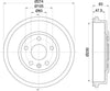 Mintex Brake Drum Rear MBD370 thumbnail