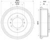 Mintex Brake Drum Rear MBD371 thumbnail