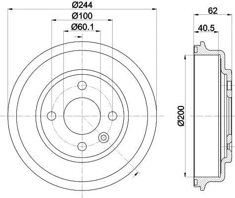 Mintex Brake Drum Rear MBD373 - image 4