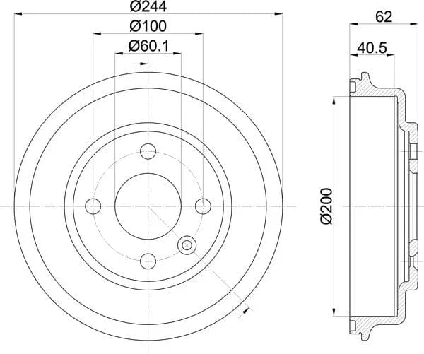 Mintex Brake Drum Rear MBD373 - image 5
