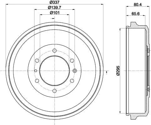 Mintex Brake Drum Rear MBD374 - image 4