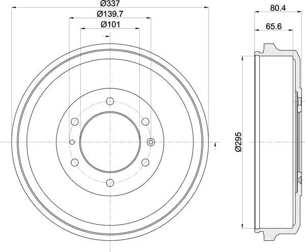 Mintex Brake Drum Rear MBD374 - image 5