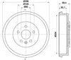 Mintex Brake Drum Rear MBD375 thumbnail