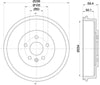 Mintex Brake Drum Rear MBD375 thumbnail