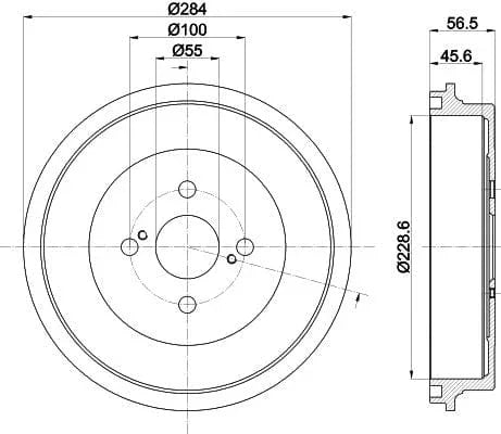 Mintex Brake Drum Rear MBD380 - image 4