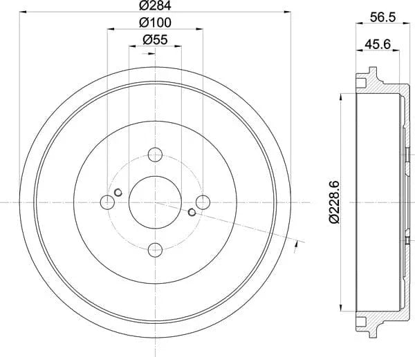 Mintex Brake Drum Rear MBD380 - image 5