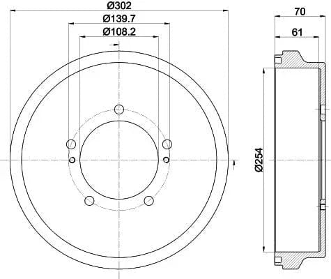 Mintex Brake Drum Rear MBD381 - image 4