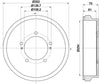 Mintex Brake Drum Rear MBD381 thumbnail