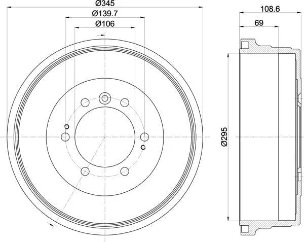Mintex Brake Drum Rear MBD383 - image 5