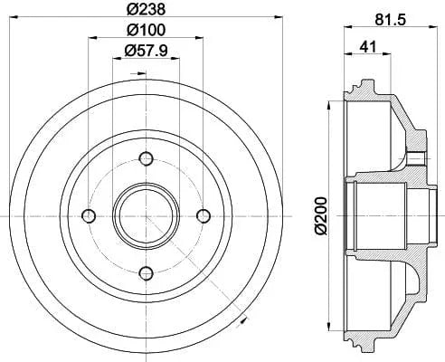 Mintex Brake Drum Rears MBD384 - OEM Quality Replacement - image 4