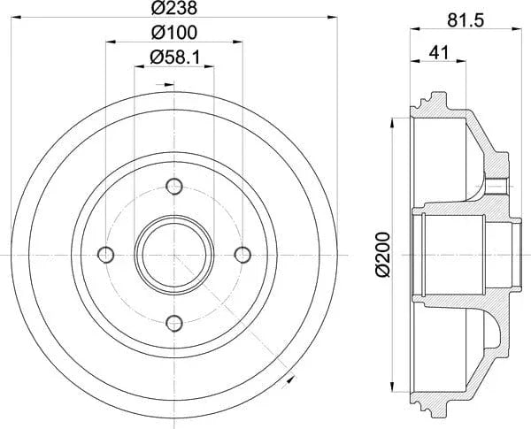 Mintex Brake Drum Rears MBD384 - OEM Quality Replacement - image 5