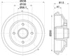 Mintex Brake Drum Rears MBD384 - OEM Quality Replacement thumbnail