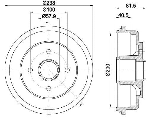 Mintex Brake Drum Rears MBD385 - image 4