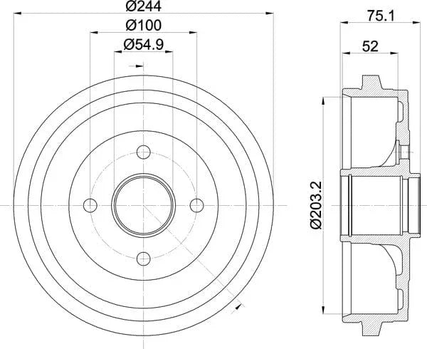 Mintex Brake Drum Rears MBD386 - OEM Quality Replacement - image 5