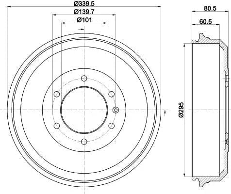 Mintex Brake Drum Rear MBD387 - image 4