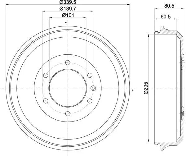 Mintex Brake Drum Rear MBD387 - image 5