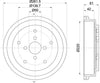 Mintex Brake Drum Rear MBD389 thumbnail