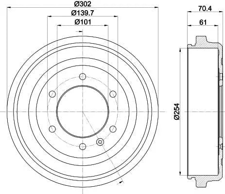 Mintex Brake Drum Rear MBD390 - image 4