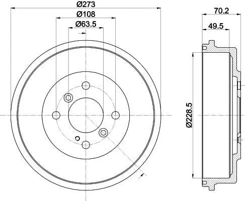 Mintex Brake Drum Rear MBD391 - image 4