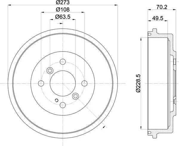 Mintex Brake Drum Rear MBD391 - image 5