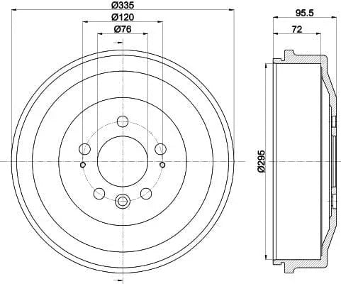 Mintex Brake Drum Rear MBD392 - image 4