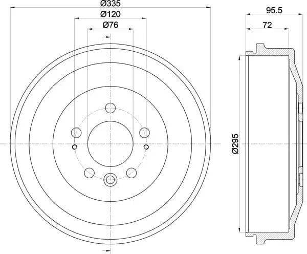 Mintex Brake Drum Rear MBD392 - image 5